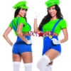 S3336, Green Player Costume 1 S3336, Green Player Costume -Funky Lingerie Outlet S3336 65497.1663888705