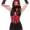 S4397, Red Dragon Ninja Romper Costume -Funky Lingerie Outlet S4397 49299.1409774376