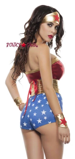 S4561, Wonder Power Romper Costume -Funky Lingerie Outlet S4561 B 94895.1658892443