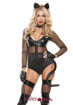 S5146, Midnight Cat Romper Costume