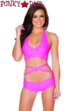 SF131, Shop Rave OutFits Halter And Short Set -Funky Lingerie Outlet SF131 HP FRT INSET 2 06726.1592690998