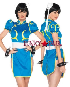 SF85083, Sexy Chun-Li Romper Costume