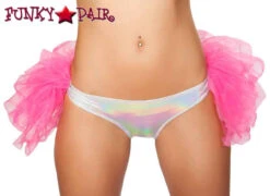 Roma SH3254, Rave Half Petticoat Shorts -Funky Lingerie Outlet SH3254 HotPink Silver 07676.1466544203.1200 56396.1576218441