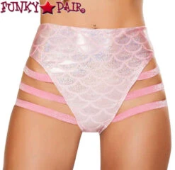 Roma SH3281, Rave Mermaid High Strapped Shorts -Funky Lingerie Outlet SH3281 Pink 07284.1466532109.1200 63326.1639510370