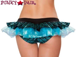 Roma Rave Mermaid Shorts With Attached Skirts SH3287 -Funky Lingerie Outlet SH3287 Blue Back 29198.1466552264.1200 73874.1576369695