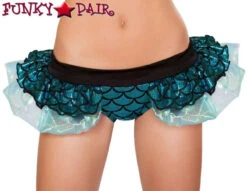 Roma Rave Mermaid Shorts With Attached Skirts SH3287 -Funky Lingerie Outlet SH3287 Blue 04236.1466552264.1200 30553.1576369695