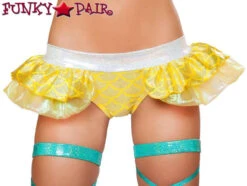 Roma Rave Mermaid Shorts With Attached Skirts SH3287 -Funky Lingerie Outlet SH3287 Yellow 27205.1466552265.1200 08900.1576369695