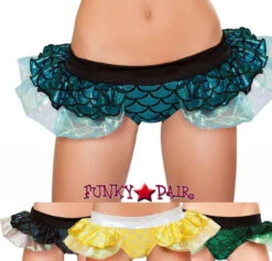 Roma Rave Mermaid Shorts With Attached Skirts SH3287