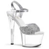 Pleaser | SKY-310, 7 Inch Glitter Ankle Strap Sandal -Funky Lingerie Outlet SKY 310 17166.1564763014