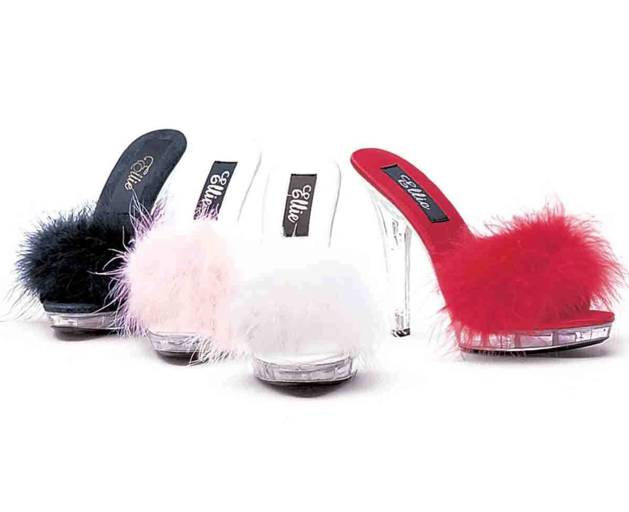 Sasha, 5" Platform Marabou Slipper 3 Sasha, 5" Platform Marabou Slipper