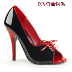 Pleaser | Seduce-216, 5 Inch 2-Tone And Open Toe Pump -Funky Lingerie Outlet Seduce 216 FP 53319.1683182245