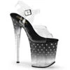 Pleaser | Stardust-808T, 8 Inch Rhinestone And Tinted Platform Sandal