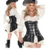 T0072, Rouge Pirate With Dress Costume -Funky Lingerie Outlet T0072 34550.1664175632