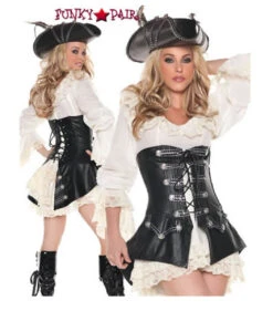 T0072, Rouge Pirate With Dress Costume