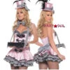 T0085, Pink Cigarette Girl Costume -Funky Lingerie Outlet T0085 12563.1634584937