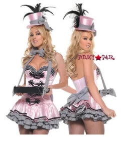 T0085, Pink Cigarette Girl Costume
