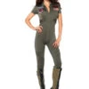 LA-TG85267, Top Gun Flight Suit Costume -Funky Lingerie Outlet TG85267 Top Gun Flight Suit 27281.1666318380