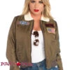 TG86735, Top Gun Bomber Jacket Costume -Funky Lingerie Outlet TG86735 28786.1666218745