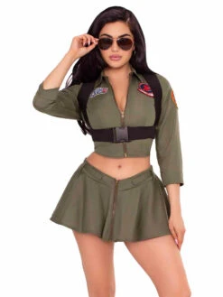 TG87316, Top Gun Fighter Pilot Costume -Funky Lingerie Outlet TG87316 001 143 63966.1756331928