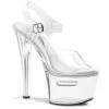 PLEASER TIP JAR-708-2, 7" Clear Stripper Platform With Tip Slot Compartment Base -Funky Lingerie Outlet TIP JAR 708 2 39528.1717712503
