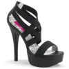 Teeze-47W, Wide Width Criss Cross Strap Platform Sandal -Funky Lingerie Outlet Teeze 47W 72685.1565113538