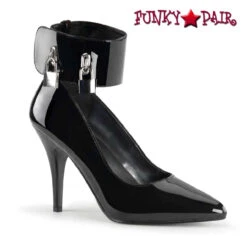 Pleaser | Vanity-434, 4 Inch Pump With Locking Ankle Cuff And Padlocks -Funky Lingerie Outlet Vanity 434 FP 59608.1564757549