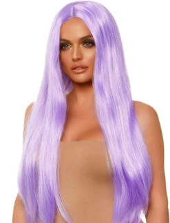 A2864, Long Black Straight Wig -Funky Lingerie Outlet a2864 Lavender 55175.1696528467