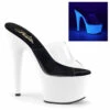 Adore-701UV, 7" UV Reactive Stripper Platform By Pleaser -Funky Lingerie Outlet adore 701uv 02490.1628128767