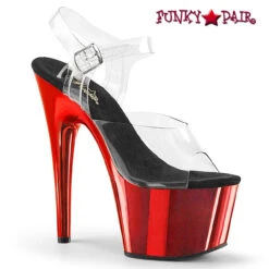 Pleaser | Adore-708, 7 Inch Heel Platform Sandal -Funky Lingerie Outlet adore 708 crch 17645.1709277674