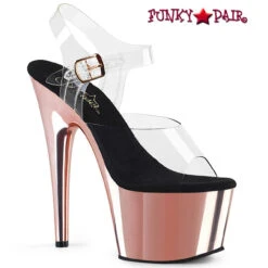 Pleaser | Adore-708, 7 Inch Heel Platform Sandal -Funky Lingerie Outlet adore 708 crogldch 68814.1709277695