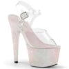Pleaser | Adore-708HMG, 7 Inch Mini Glitter Platforms Sandal -Funky Lingerie Outlet adore 708hmg copg 34573.1654240943