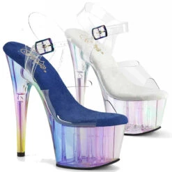 Adore-708HT, 7" Holographic Tint Platform Sandal By Pleaser