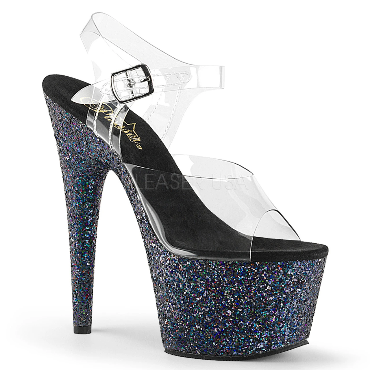 PLEASER Adore-708LG, 7 Inch Glitter POLE Dancing Heels 10 PLEASER Adore-708LG, 7 Inch Glitter POLE Dancing Heels - Image 8