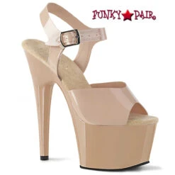 Pleaser | Adore-708N, 7 Inch Jelly Like Ankle Strap Platform Sandal -Funky Lingerie Outlet adore 708n crtpu 13591.1595005035