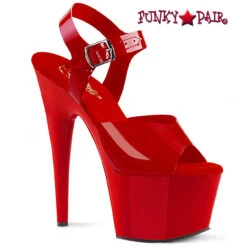 Pleaser | Adore-708N, 7 Inch Jelly Like Ankle Strap Platform Sandal -Funky Lingerie Outlet adore 708n rtpu 05491.1595005046