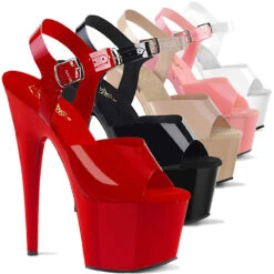 Pleaser | Adore-708N, 7 Inch Jelly Like Ankle Strap Platform Sandal