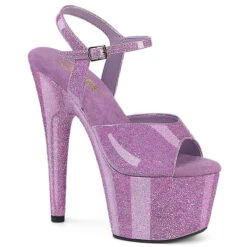 PLEASER ADORE-709GP, 7" Ankle Strap Fully Wrap Glitter Platform -Funky Lingerie Outlet adore 709gp llg 14052.1713546432