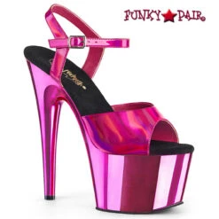 PLEASER Adore-709HGCH, 7 Inch Chrome Pole Dancing Heels CLEARANCE 15 PLEASER Adore-709HGCH, 7 Inch Chrome Pole Dancing Heels CLEARANCE -Funky Lingerie Outlet adore 709hgch hphghpch 21392.1571332520