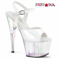 Adore-709HT, 7" Holographic Tint Platform Sandal By Pleaser -Funky Lingerie Outlet adore 709ht whghgt 74632.1675926823
