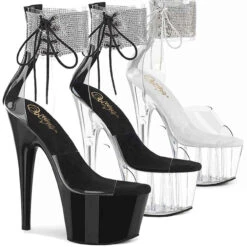 Pleaser | Adore-724RS, 7" Rhinestones Ankle Cuff Platform Sandal