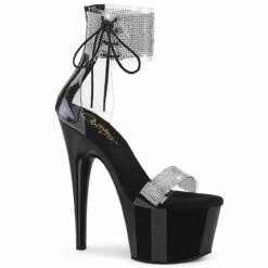 Pleaser | Adore-727RS, 7" Rhinestones Ankle Cuff And Front Strap Platform Sandal -Funky Lingerie Outlet adore 727rs cbb 14025.1609446654