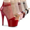 PLEASER Adore-765RM, Rhinestones Mesh Shootie Sandal CLEARANCE -Funky Lingerie Outlet adore 765rm 07219.1636435633