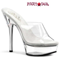 Pleaser | ALLURE-601, Chrome Heel Clear Strap Shoes 8 Pleaser | ALLURE-601, Chrome Heel Clear Strap Shoes -Funky Lingerie Outlet allure 601 c 99418.1595094208