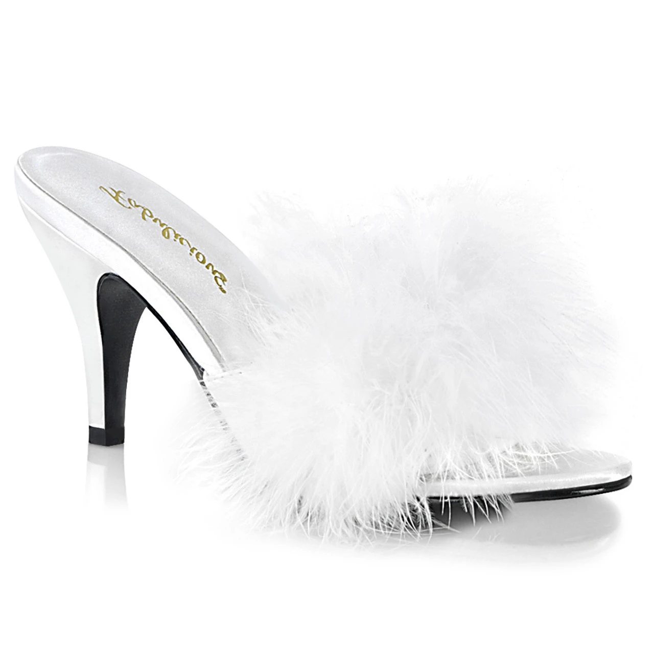 Amour-03, 3" Classic Marabou Slippers 6 Amour-03, 3" Classic Marabou Slippers - Image 4