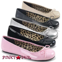 Anna-01, Flat Shoes Ballet With Bow -Funky Lingerie Outlet anna 01 72997.1544809132