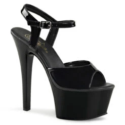 Pleaser | Aspire-609, 6 Inch Vegan Ankle Strap Sandal -Funky Lingerie Outlet aspire 609 b 77473.1613589552