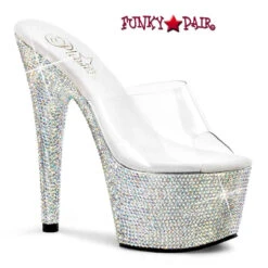 Pleaser | Bejeweled-701DM, 7 Inch Rhinestones On Bottom Platform And Heels -Funky Lingerie Outlet bejeweled 701dm FP 65950.1596652971