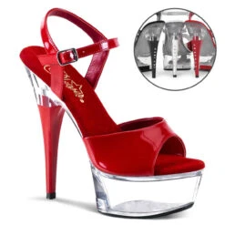 Pleaser | CAPTIVA-609, 6 Inch Platform Rhinestones On Heel Clearance