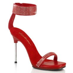 CHIC-40, 4.5" Evening Shoes With Rhinestone Ankle Cuff Slide -Funky Lingerie Outlet chic 40 rpurs 21173.1711231717