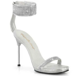 CHIC-40, 4.5" Evening Shoes With Rhinestone Ankle Cuff Slide -Funky Lingerie Outlet chic 40 sfars 05736.1689237529
